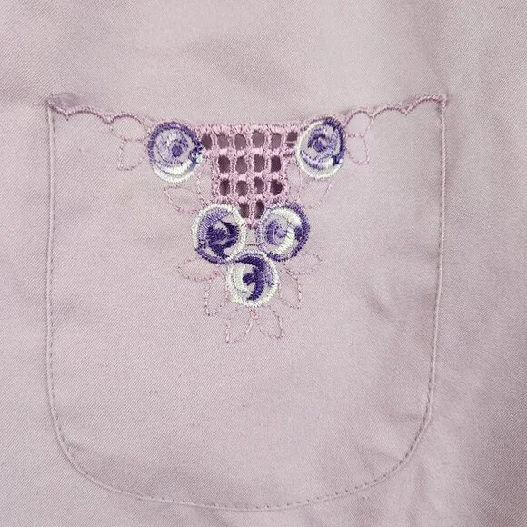 Vintage Levis Pearl Button Western Shirt Womens Small Purple Cowgirl Rodeo 80s - Picture 10 of 11